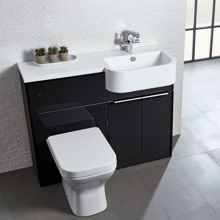 Tavistock Match 1000 Vanity Unit & Basin Right Hand - Select Colour