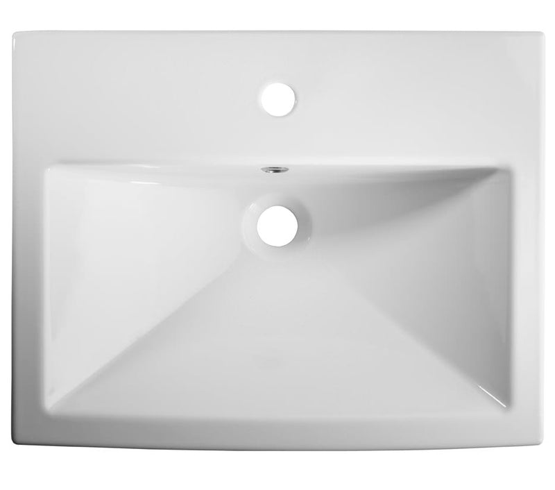 Tavistock Vibe Gloss 550mm Semi Recessed Basin