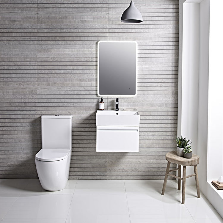 Tavistock Forum White 500mm Wall Mounted Vanity & Basin