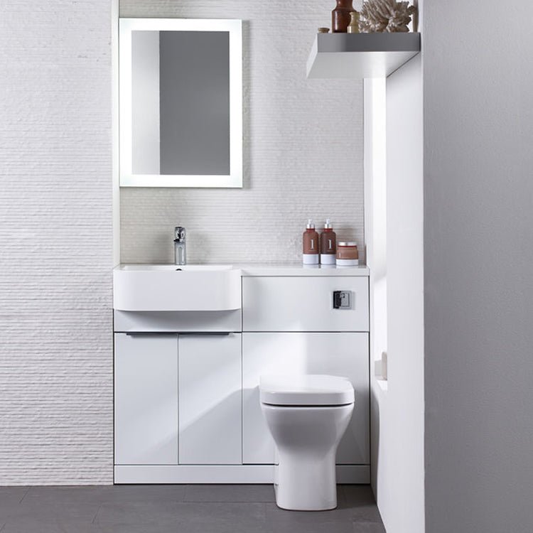 Tavistock Match 1000 Vanity Unit & Basin Right Hand - Select Colour