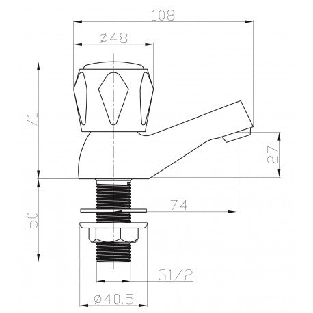 Kartell Alpha Chrome Basin Taps