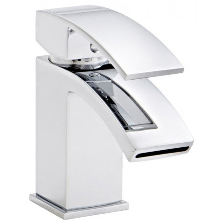 Kartell Flair Chrome Mono Basin Mixer Tap With Clicker Waste