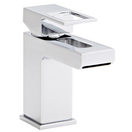 Kartell Kourt Chrome Mono Basin Mixer Tap With Clicker Waste