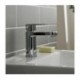 Kartell Logik Chrome Mono Basin Mixer Tap With Clicker Waste