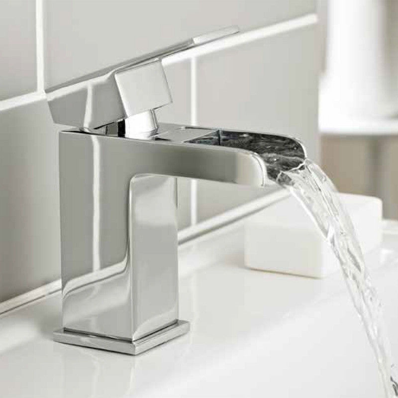 Kartell Phase Chrome Mono Basin Mixer Tap With Clicker Waste