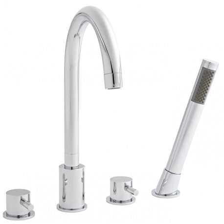 Kartell Plan Chrome 4 Hole Bath Shower Mixer Tap