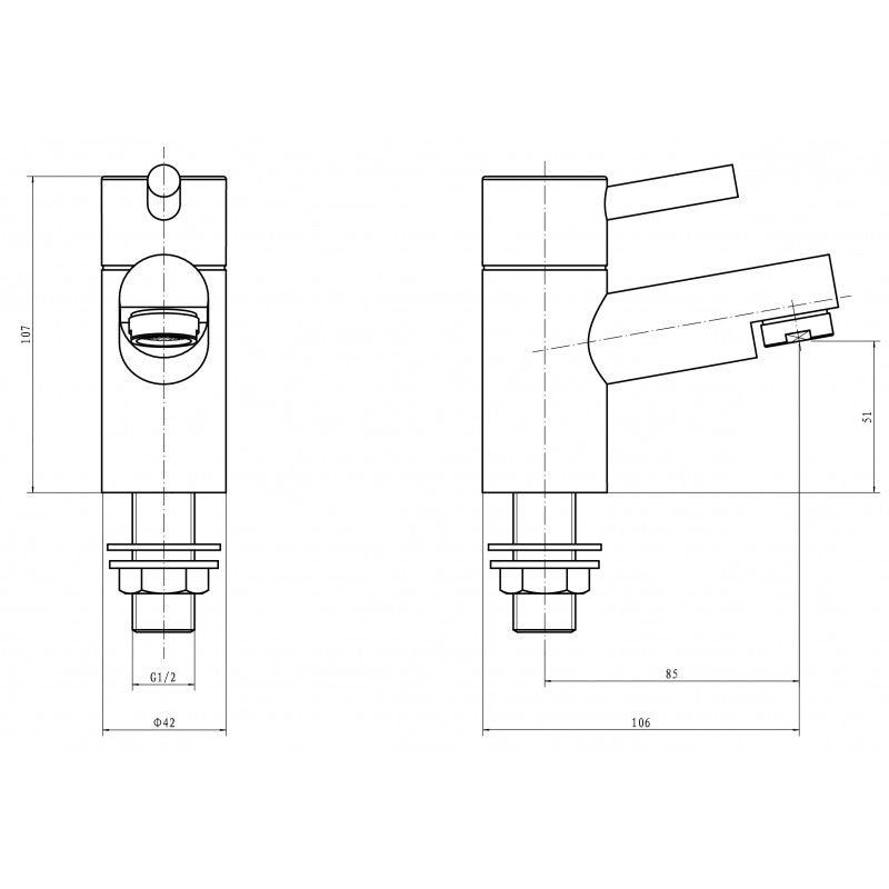 Kartell Plan Chrome Basin Taps