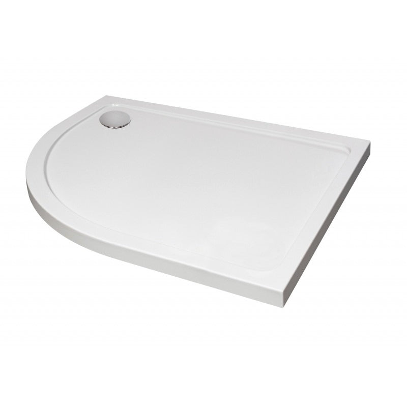 Kartell Stone Resin Offset Quadrant Left Hand Shower Tray - Choose Sizes