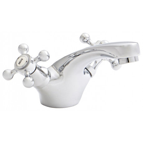 Kartell Viktory Chrome Mono Basin Mixer Tap With Clicker Waste