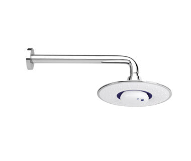 Link 220mm Bluetooth showerhead White/Chrome & 300mm Wall Round Arm