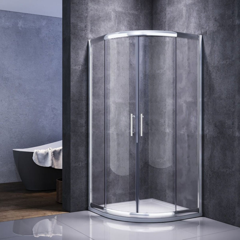 Elle 1000 x 1000mm Quadrant Shower Enclosure 6mm Tempered Glass Cubicle