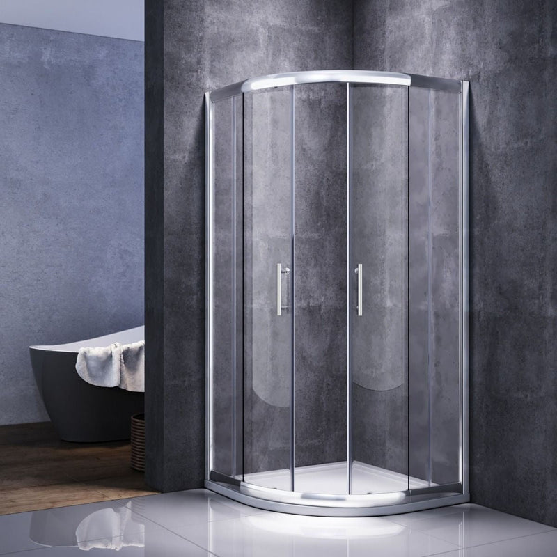 Elle 1000 x 1000mm Quadrant Shower Enclosure 6mm Tempered Glass Cubicle