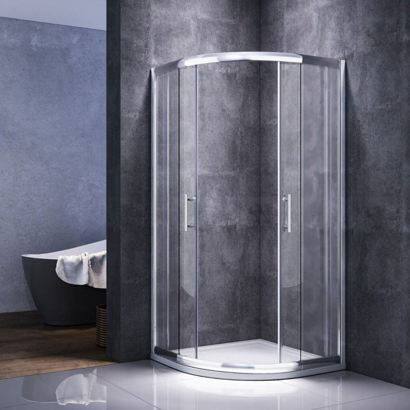 Elle 1000 x 1000mm Quadrant Shower Enclosure 6mm Tempered Glass Cubicle