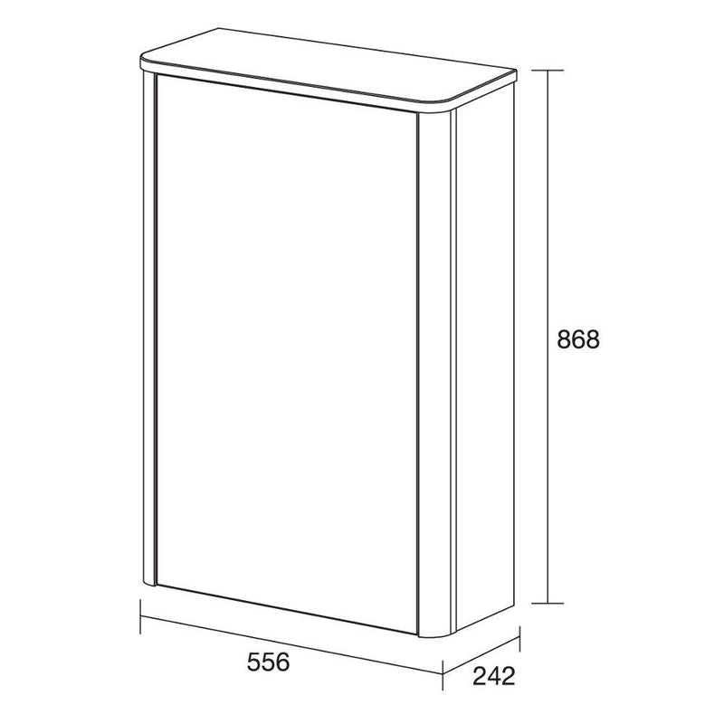 Lucca WC Floorstanding Unit incl Concealed Cistern - Matt Pearl Grey