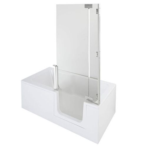 Harbour Left Hand Walk-In Shower Bath & Door - 1700 X 750mm