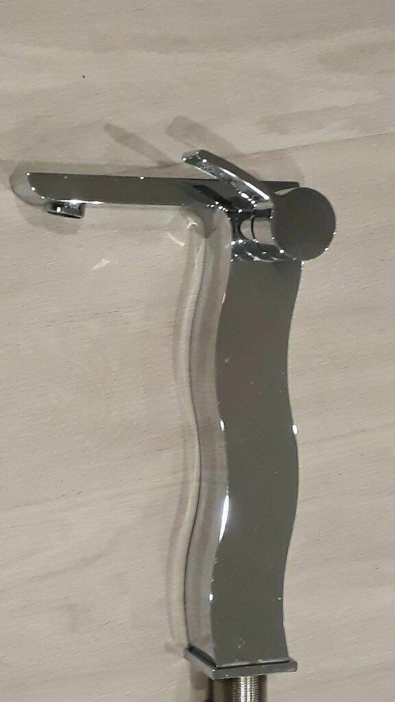 Swing Basin Monobloc Tall Washbowl Mixer Tap - Chrome