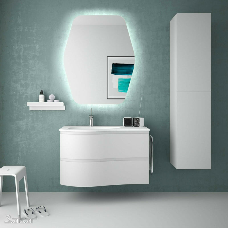 Mam Svelte 900mm Vanity Unit 2 Drawer + Basin - Choose colour