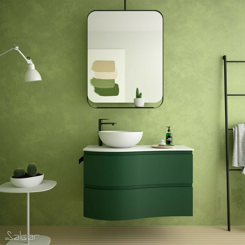 Mam Svelte 900mm Vanity Unit 2 Drawer + Basin - Choose colour