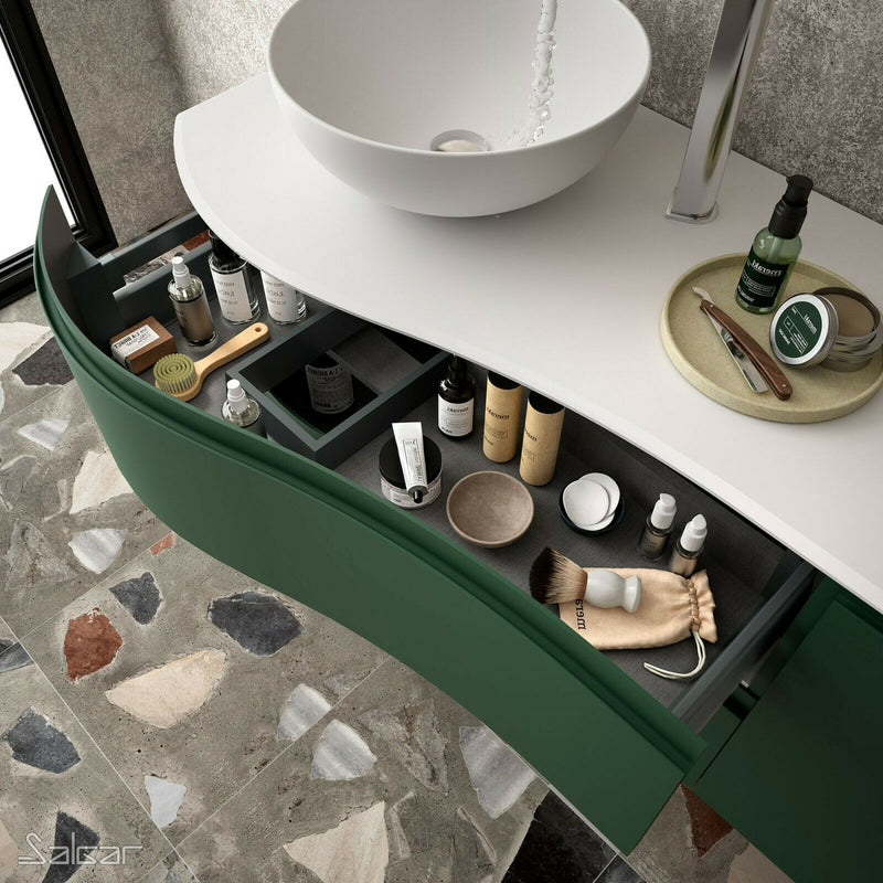 Mam Svelte 900mm Vanity Unit 2 Drawer + Basin - Choose colour