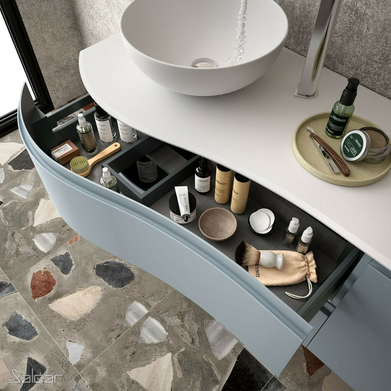 Mam Svelte 900mm Vanity Unit 2 Drawer + Basin - Choose colour