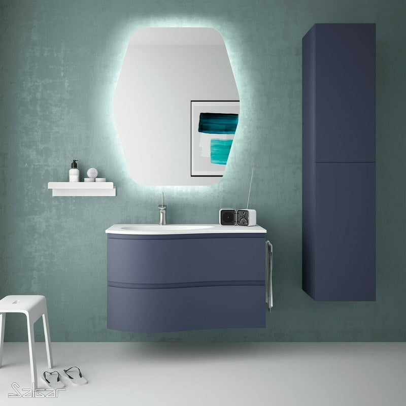 Mam Svelte 900mm Vanity Unit 2 Drawer + Basin - Choose colour