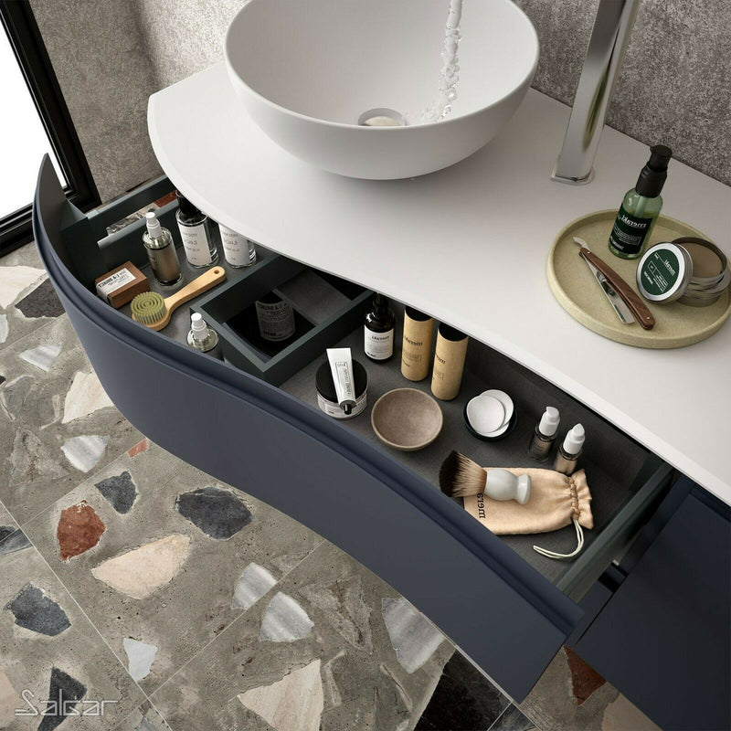 Mam Svelte 900mm Vanity Unit 2 Drawer + Basin - Choose colour