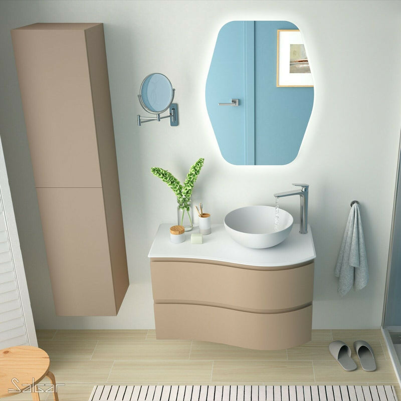 Mam Svelte 900mm Vanity Unit 2 Drawer + Basin - Choose colour