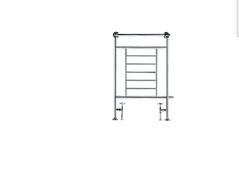 Compton Modern Ball Jointed Towel Rail Radiator - Chrome