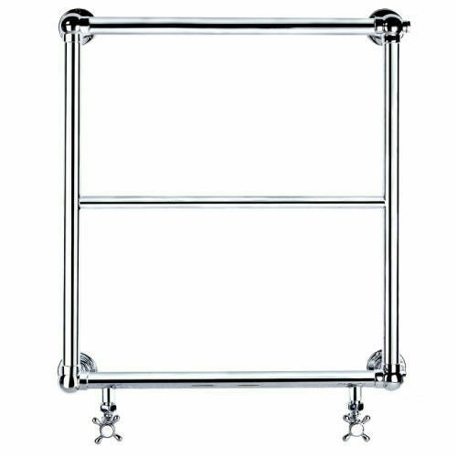 Burcombe 600 x Ball Jointed Towel Rail Chrome