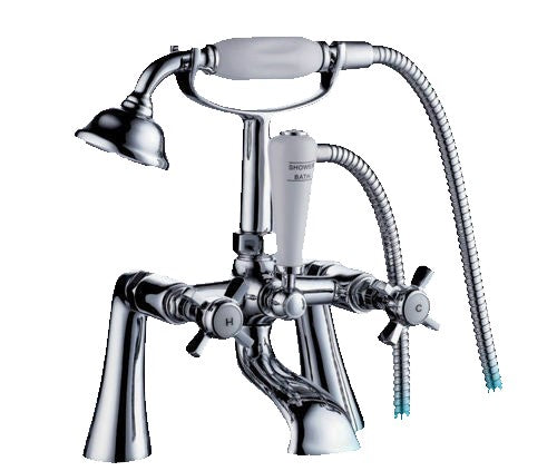 Royal Classic Traditional Bathroom Bath Shower Mixer Tap - Chrome