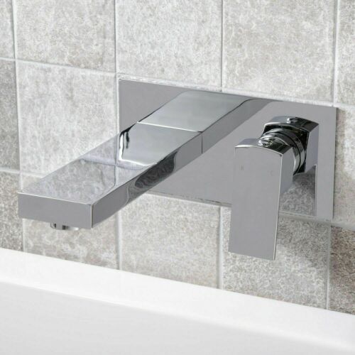 Blade Wall Mounted Two Hole Bathroom Basin Tap