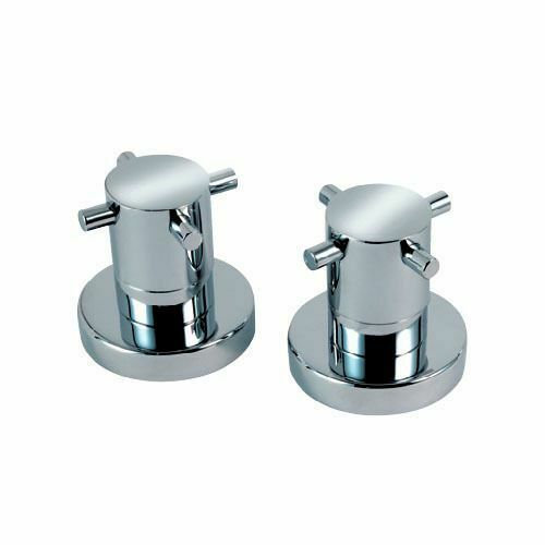 Quatra Deck Mounted Hot & Cold Valve - Chrome