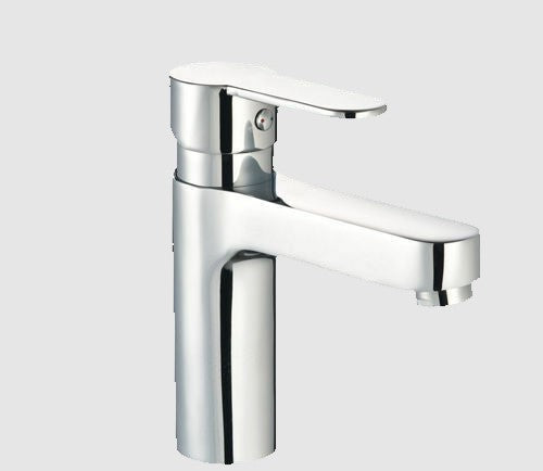 Milan Pulse Bathroom Mono Basin Mixer Tap with Waste - Chrome