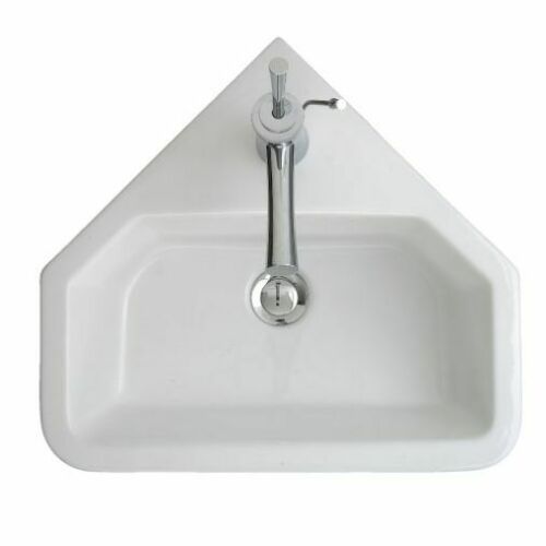 Euro Mono Corner 1 Tap Hole 470mm x 430mm Basin