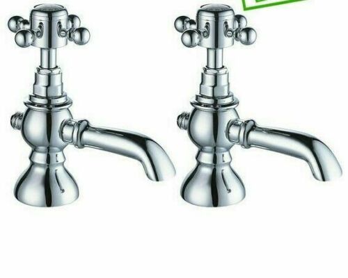 Grace Bath Pillar Taps - Chrome