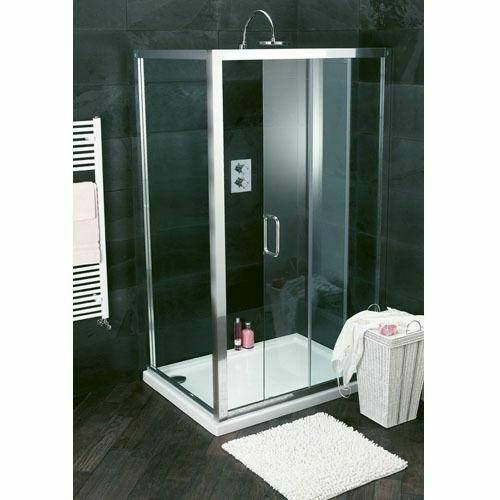 Atlas Slider Shower Door 8mm Glass Chrome