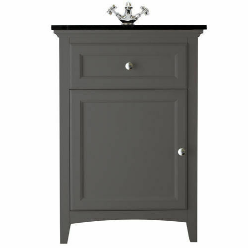 Savoy 600mm Marble Top Floorstanding Vanity Unit - Choose colour