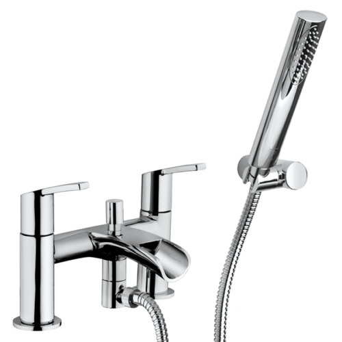 Milan Waterfall Bath Shower Mixer Tap - Chrome