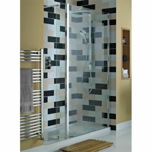 Atlas 1700 x 800mm Recess Walk-in Enclosure Shower 8mm Clear Glass