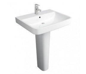 Kartell Sicily 1 Tap Hole Basin and Pedestal