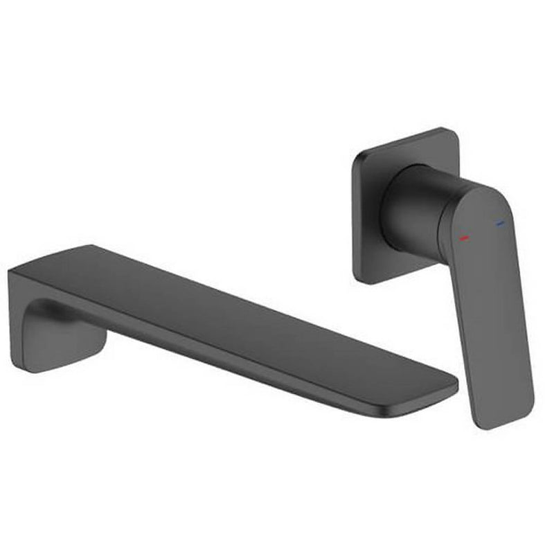 Aero Wall Mounted Basin Mixer Tap - Matt Black