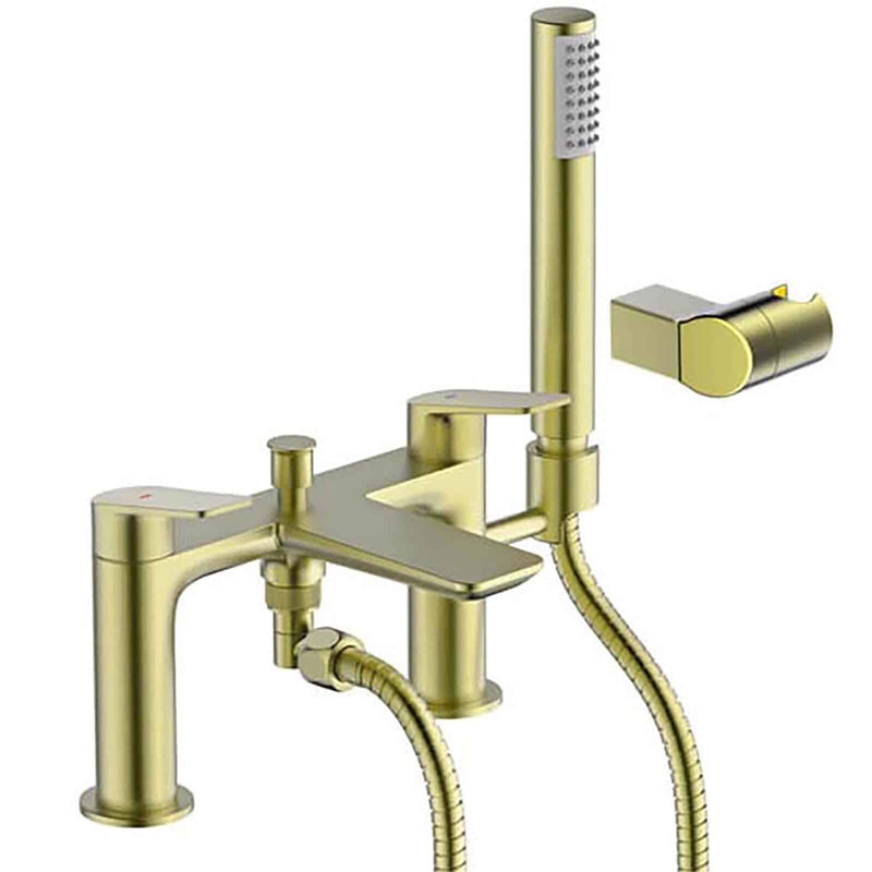 Aero Shower Mixer Tap Brushed Brass